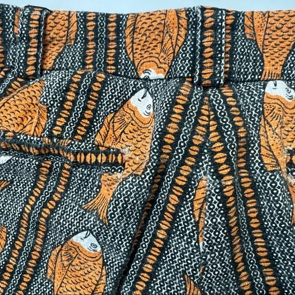 Anthropologie Cartonnier Fish Patterned Ankle Pants - Picture 14 of 16